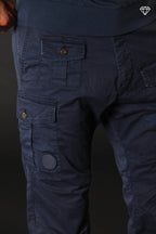 George Coolpocket Herren Cargo Hose aus leichtem Pima-Baumwoll-Stretch logo edition Carrot Fit ①