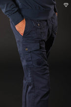 George Coolpocket Herren Cargo Hose aus leichtem Pima-Baumwoll-Stretch logo edition Carrot Fit ①