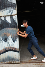 George Coolpocket Herren Cargo Hose aus leichtem Pima-Baumwoll-Stretch logo edition Carrot Fit ①