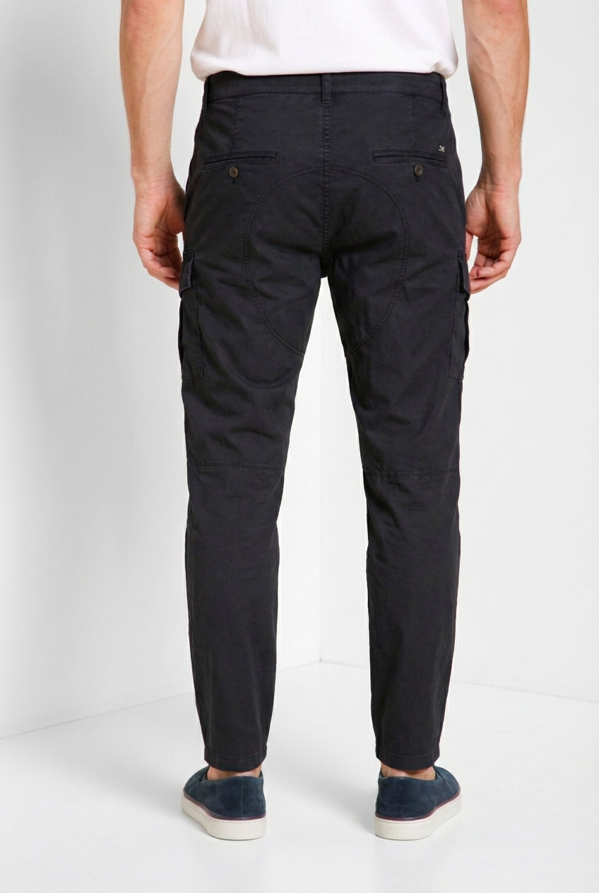 George Coolpocket pantalone cargo uomo in twill leggero stretch Logo Edition carrot fit ①