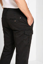 George Coolpocket pantalone cargo uomo in twill leggero stretch Logo Edition carrot fit ①