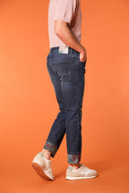 Harris 5-Taschen-Hose für Herren aus Denim mit floralem Innenmuster Slim Fit