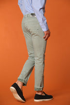 Harris 5-Taschen Herrenjeans in Gabardine mit Camouflage-Muster Slim Fit