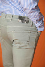 Harris 5-Taschen Herrenjeans in Gabardine mit Camouflage-Muster Slim Fit