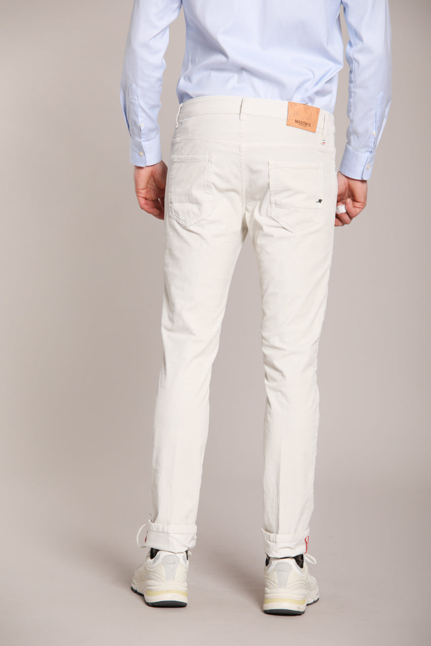 Foto 5 Harris pantalone 5 tasche uomo in velluto 1000 righe slim fit