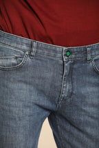 Foto 4 Harris Regular pantalone 5 tasche uomo in denim regular fit