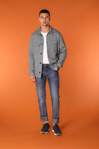 Harris Regular Herren 5-Pocket-Hose aus Denim mit Blumenmuster Regular Fit