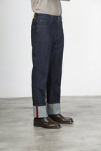Harris Men's 5-Pocket Pants in Stretch Techno Denim Carrot Fit