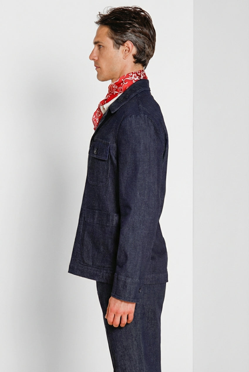 Work men's overshirt jacket in denim