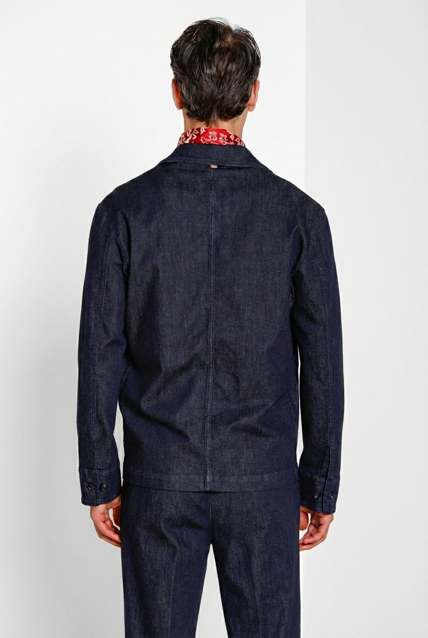 Work men's overshirt jacket in denim