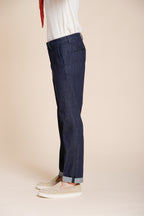 Boston pantalone chino uomo in denim relaxed fit