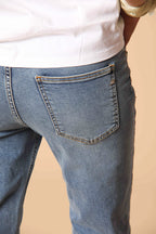 Agnes Damen 5-Taschen-Jeans in Stretch-Denim Blau Regular Fit