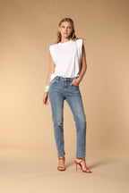 Agnes Damen 5-Taschen-Jeans in Stretch-Denim Blau Regular Fit