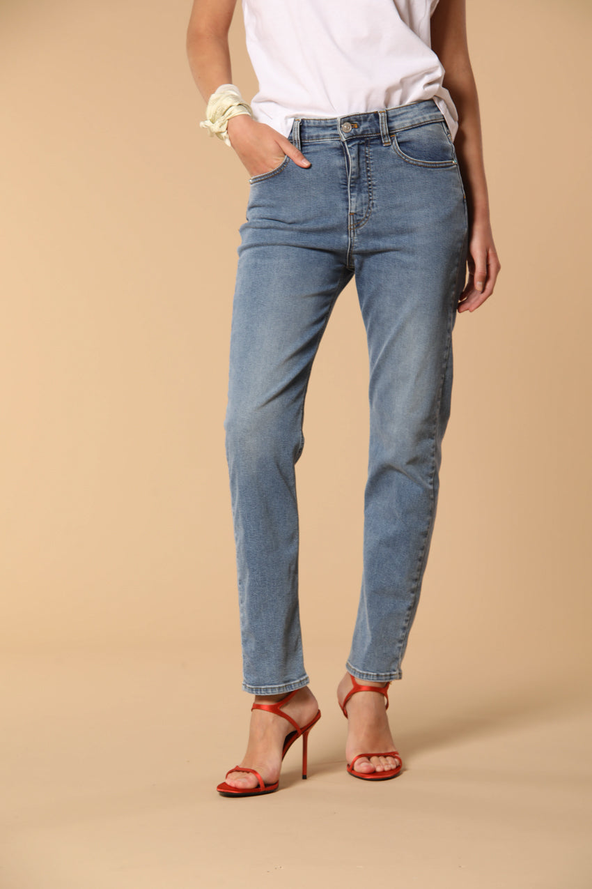 Agnes Damen 5-Taschen-Jeans in Stretch-Denim Blau Regular Fit