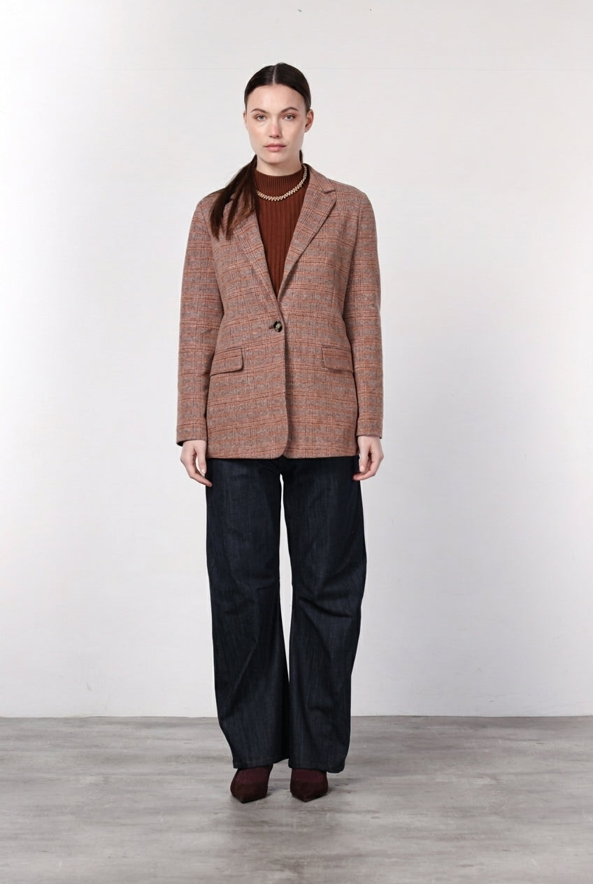 Vivienne pantalón chino 5 bolsillos de mujer en denim stretch con Balloon Fit
