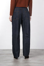 Vivienne pantalón chino 5 bolsillos de mujer en denim stretch con Balloon Fit
