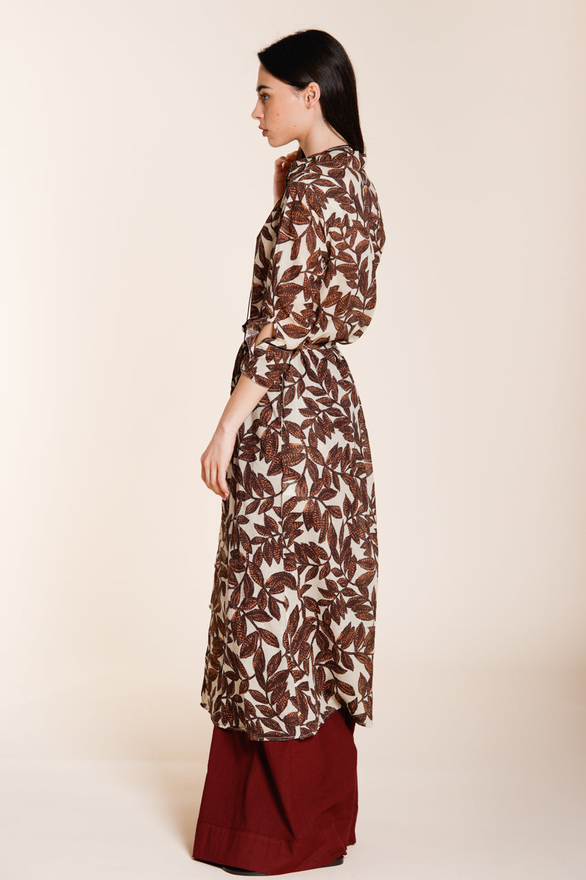 Nicole Dress vestido mujer de muselina de algodón estampado ramage