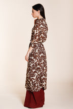 Nicole Dress vestido mujer de muselina de algodón estampado ramage