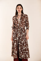 Nicole Dress vestido mujer de muselina de algodón estampado ramage