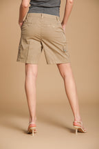 Chile Damen Bermuda Cargo aus leichtem Stretch-Cotton-Twill Relaxed Fit