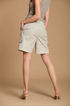 Chile Damen Bermuda Cargo aus leichtem Stretch-Cotton-Twill Relaxed Fit