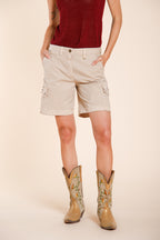 Chile Bermuda Cargo Damen aus leichtem Stretch-Twill slim fit