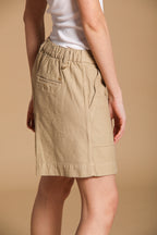 Dallas Damen Cargo Bermuda aus Satin Wide Leg