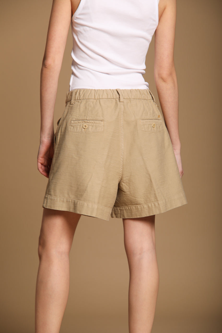 Dallas Damen Cargo Bermuda aus Satin Wide Leg