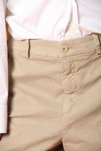 Judy Bermuda Cargo Damen in flammendem Panama-Baumwollgewebe Relaxed Fit