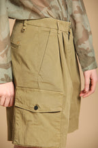 New York 1 Pinces Cargo Bermuda Cargo Damen in leichtem Baumwolltwill Relaxed Fit