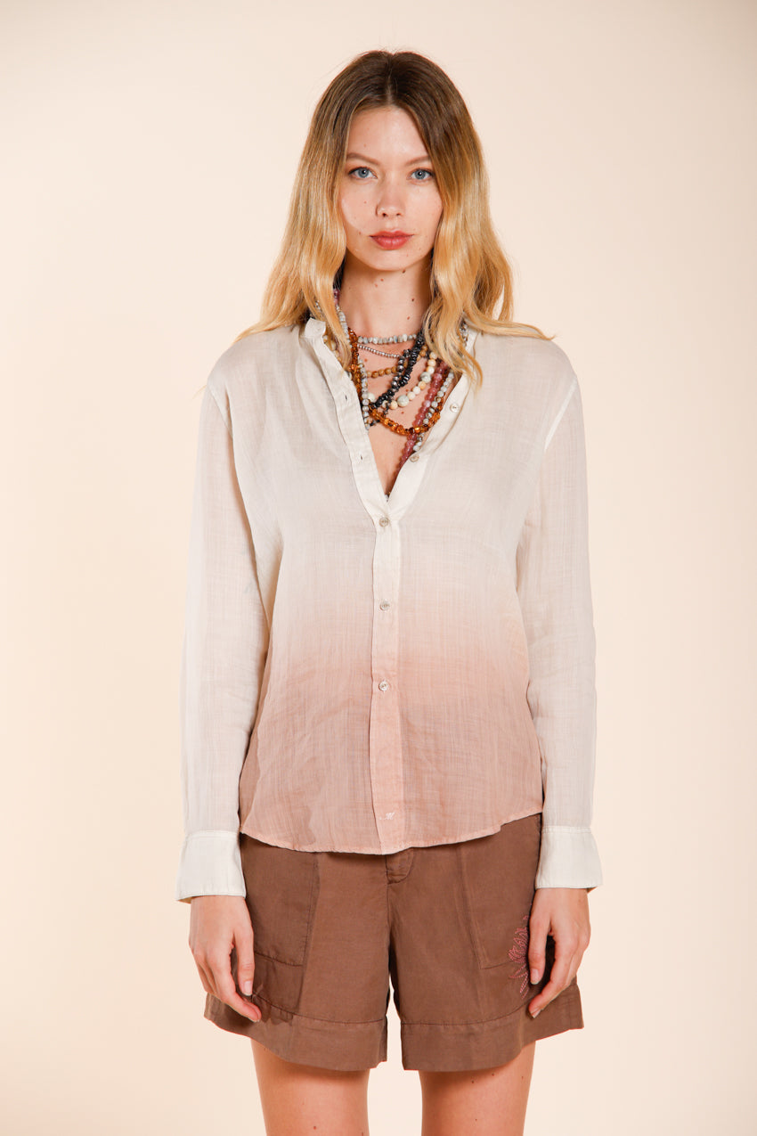 Delhi camicia donna a manica lunga in ramié