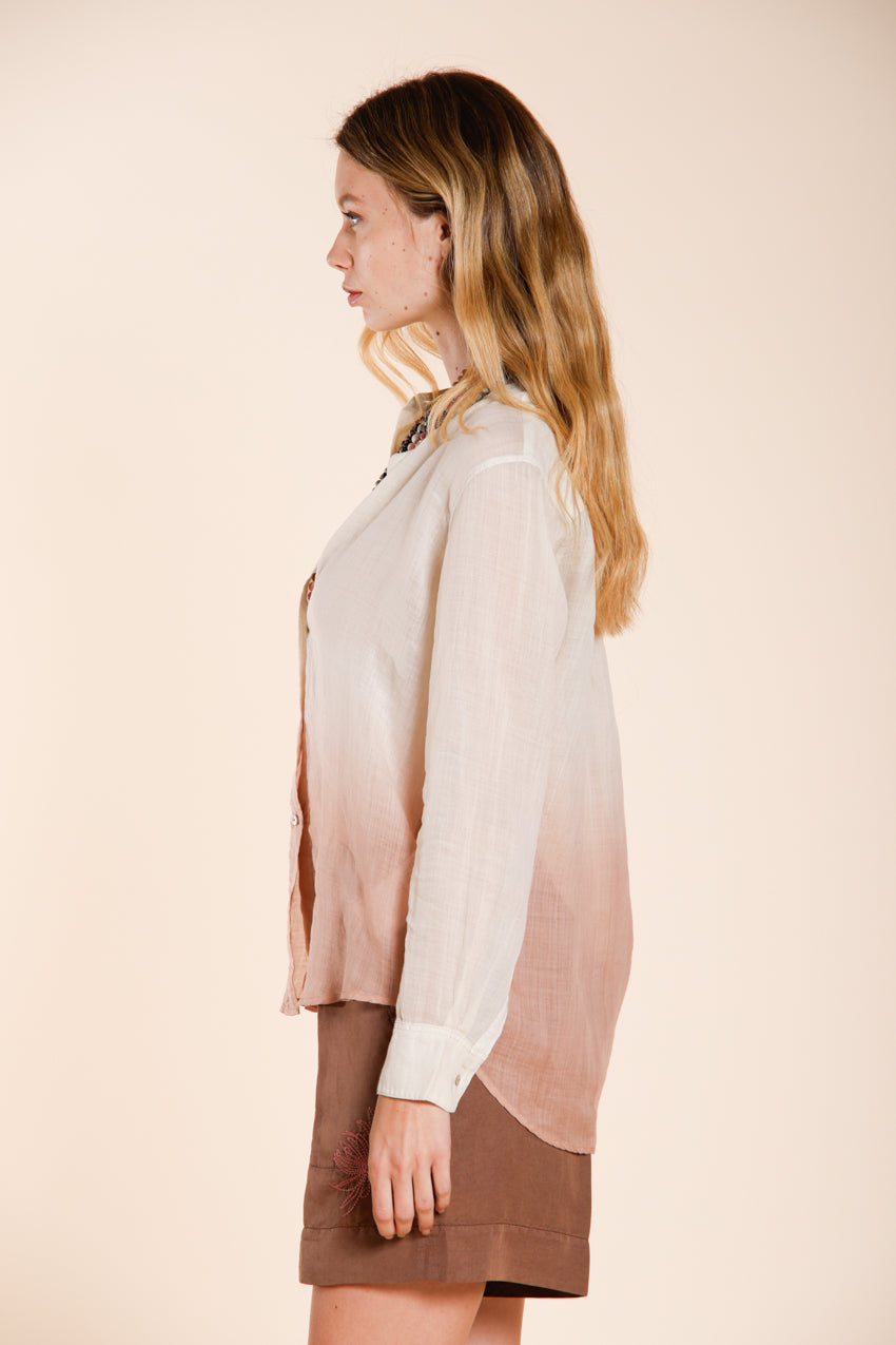 Delhi camicia donna a manica lunga in ramié