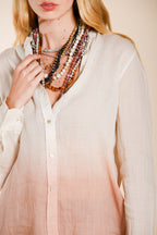 Delhi camicia donna a manica lunga in ramié