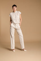 Casta Damenbluse aus Tencel mit kurzen Ärmeln