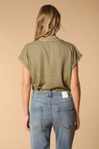 Adele MM Damenbluse mit kurzen Ärmeln aus Tencel