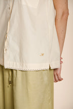 Livia camicia donna a manica corta in popeline