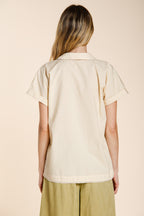 Livia camicia donna a manica corta in popeline