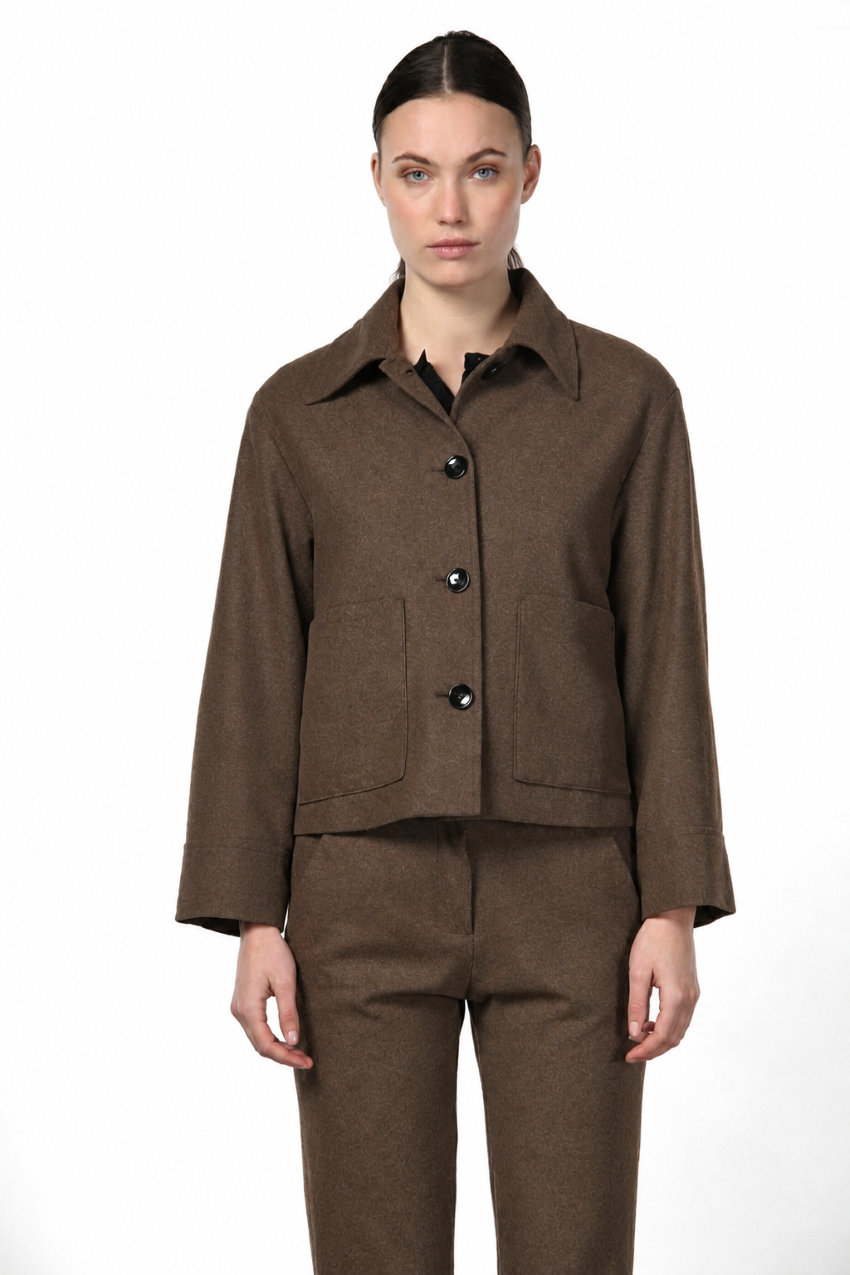 Rosie giacca donna in jersey flanella