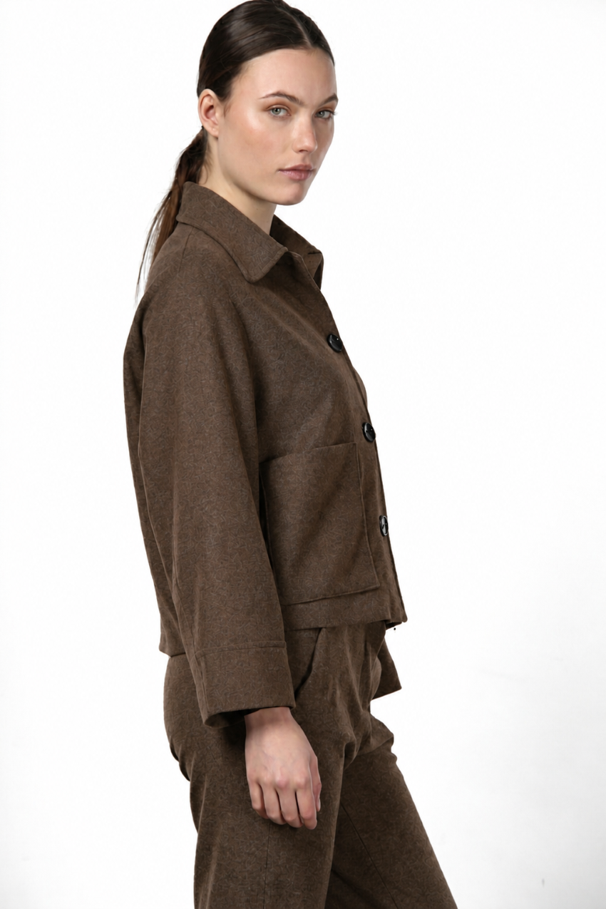 Rosie giacca donna in jersey flanella