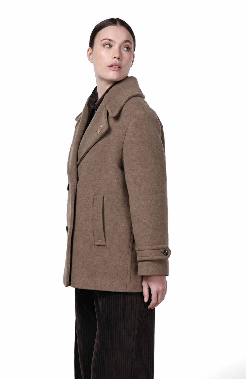 Leonie cappotto donna in panno morbido di lana