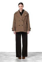 Leonie cappotto donna in panno morbido di lana