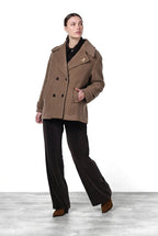 Leonie cappotto donna in panno morbido di lana