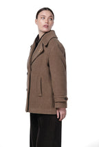 Leonie cappotto donna in panno morbido di lana