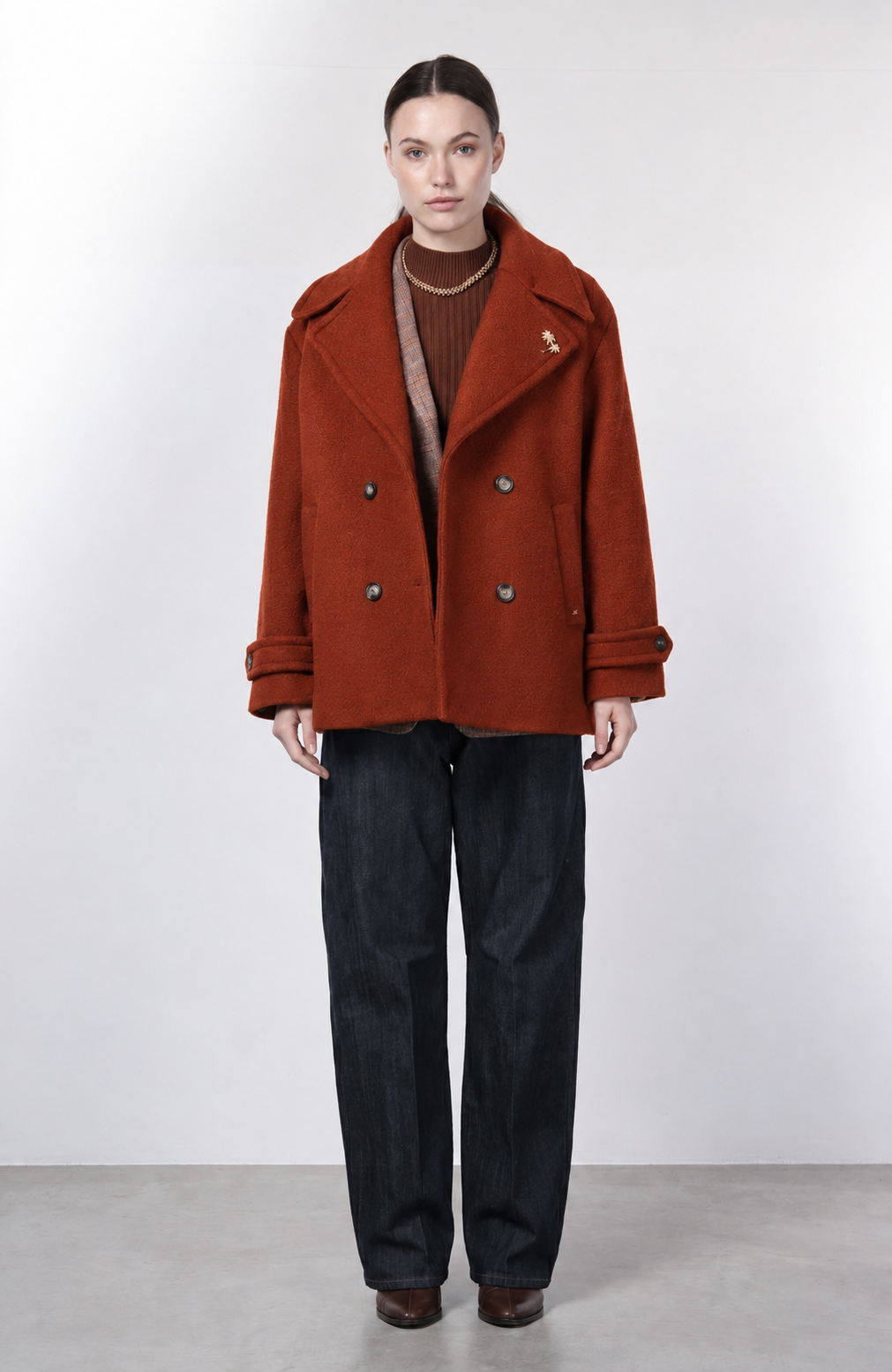 Leonie cappotto donna in lana bouclé
