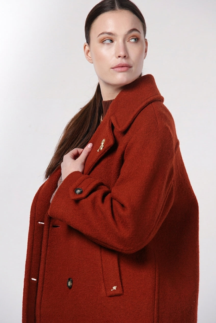 Leonie cappotto donna in lana bouclé