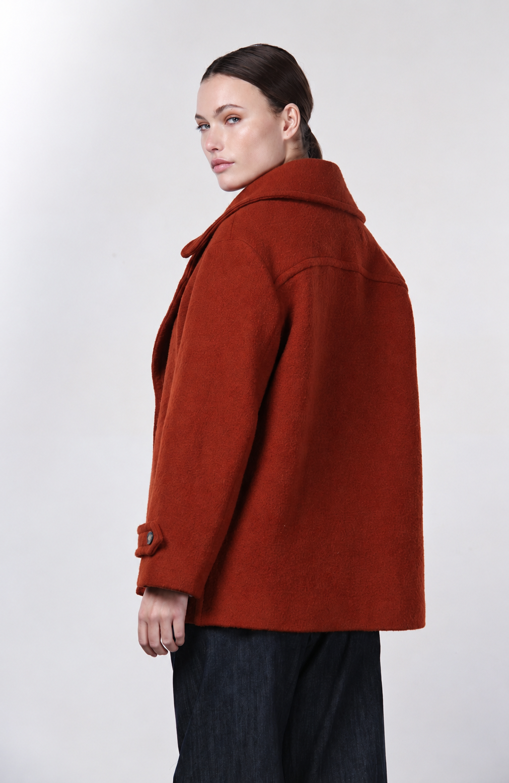 Leonie cappotto donna in lana bouclé
