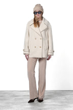 Leonie cappotto donna in lana fantasia a quadri