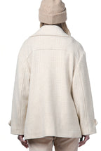 Leonie cappotto donna in lana fantasia a quadri