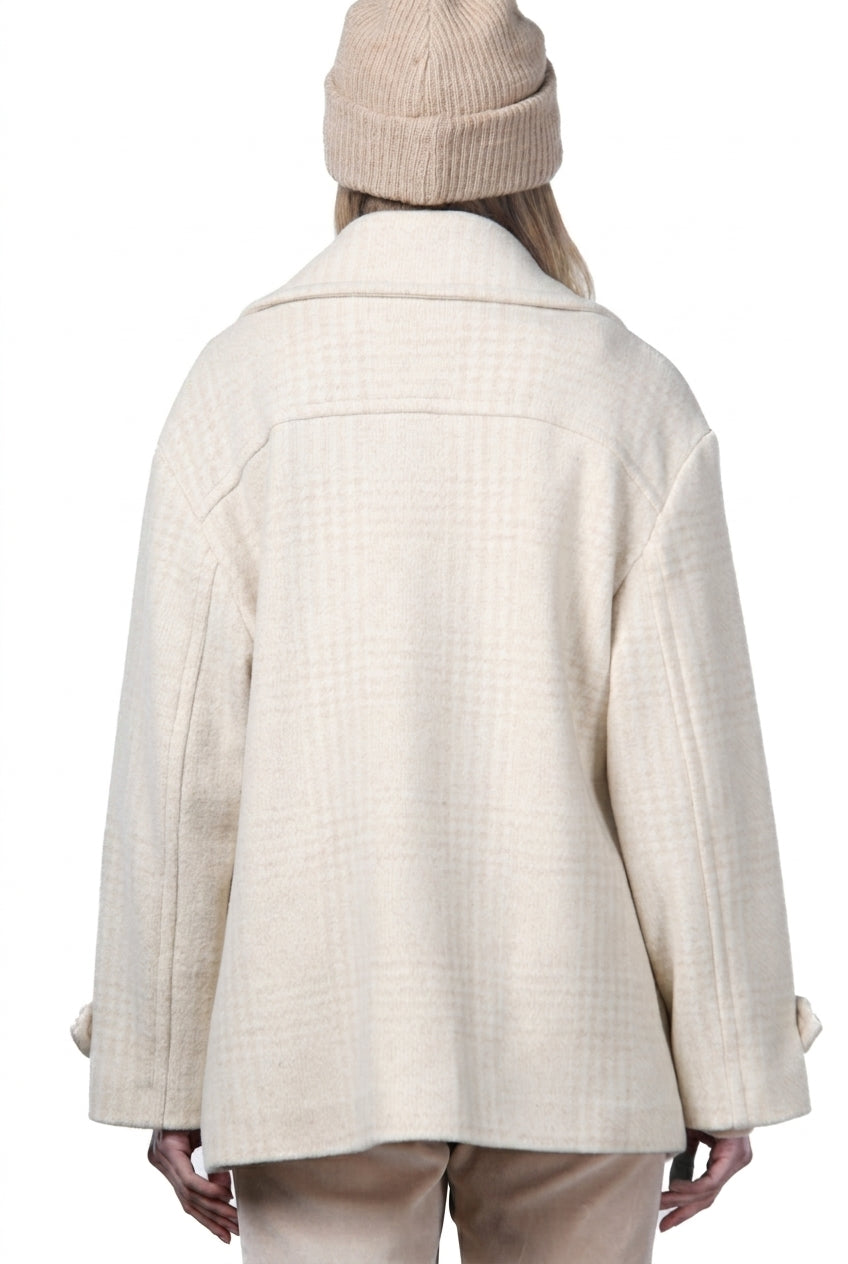 Leonie cappotto donna in lana fantasia a quadri