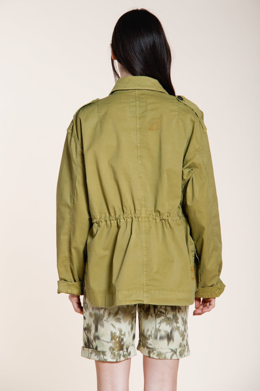 Florence New Jacke Damen aus leicht Stretch Twill Blumenstickerei